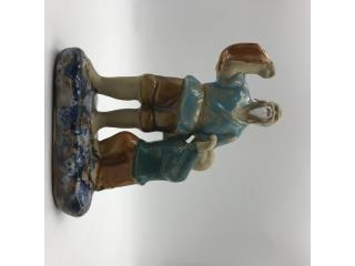 Statuina pescatore vintage made in China anni 80 